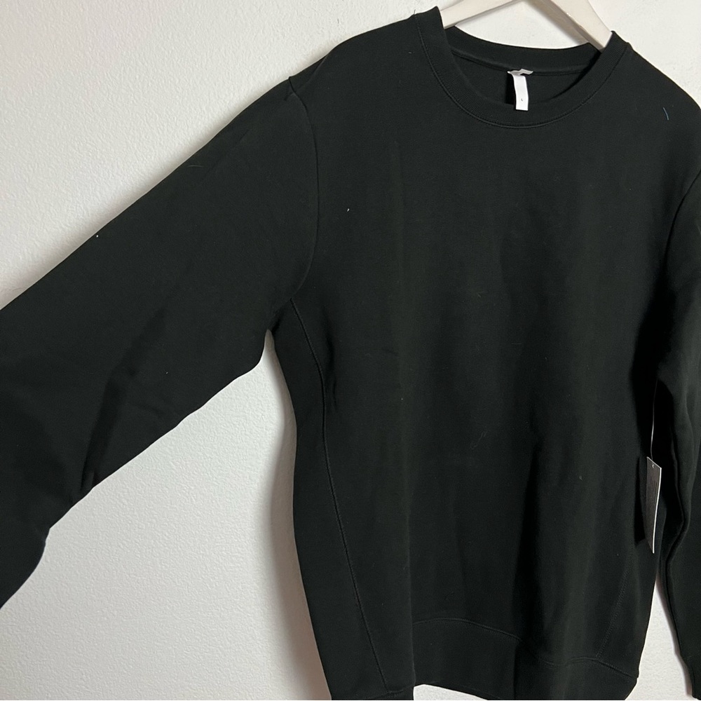 NEW Original Favorites Men’s Solid Black Crewneck Sweatshirt Size Large - Picture 5 of 9